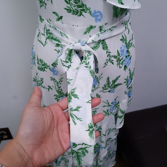 Disney Princess Floral Rose Ruffle Chiffon Dress Size M - Picture 12 of 16